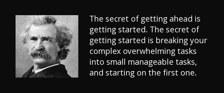 แรงบันดาลใจกับการเริ่มต้น จาก Mark Twain
